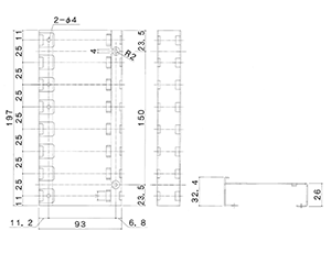 分岐MCCB取付金具 BH26SP-8